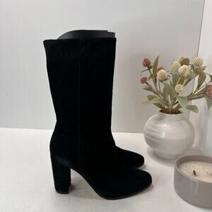 Lauren Ralph Lauren Artizan Suede Tall Boot Black Women's 5.5B Tried On Classic
